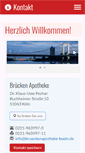 Mobile Screenshot of brueckenapotheke-koeln.de