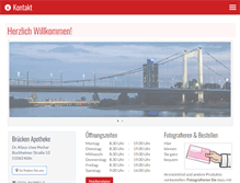Tablet Screenshot of brueckenapotheke-koeln.de
